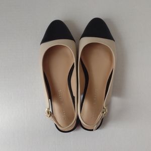 KELLY & KATIE | Cap toe sling back flats